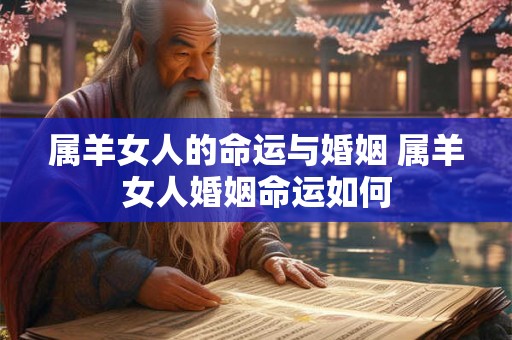 属羊女人的命运与婚姻 属羊女人婚姻命运如何