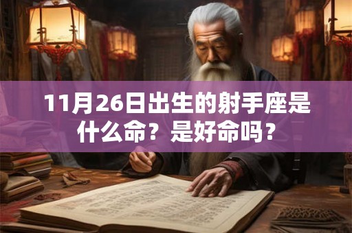 11月26日出生的射手座是什么命？是好命吗？