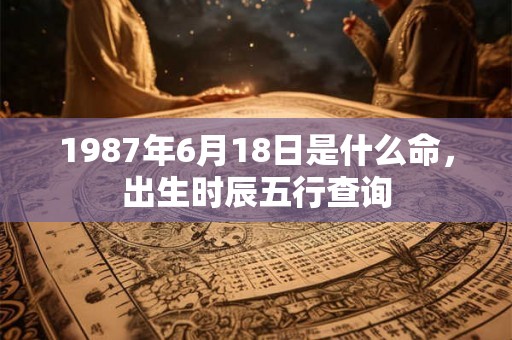 1987年6月18日是什么命，出生时辰五行查询