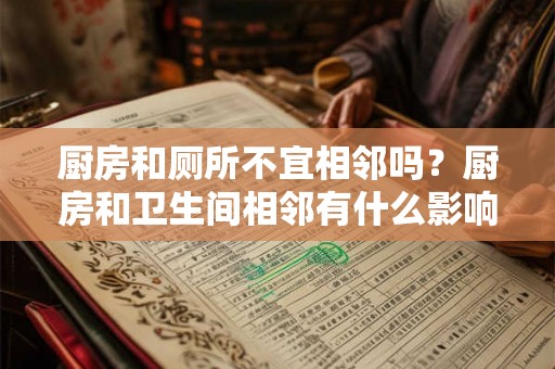 厨房和厕所不宜相邻吗？厨房和卫生间相邻有什么影响？