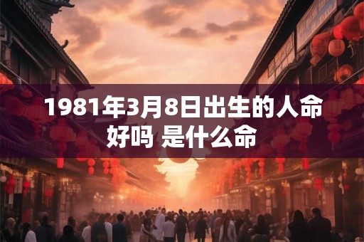 1981年3月8日出生的人命好吗 是什么命