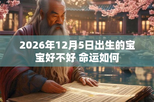 2026年12月5日出生的宝宝好不好 命运如何