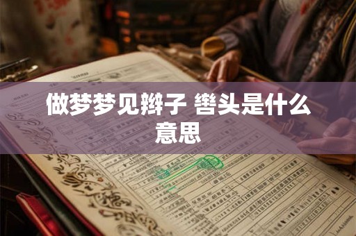做梦梦见辫子 辔头是什么意思