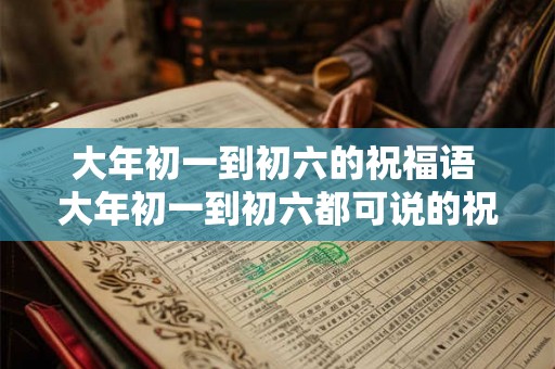 大年初一到初六的祝福语 大年初一到初六都可说的祝福语是什么