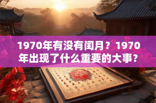 1970年有没有闰月?1970年出现了什么重要的大事? 1970年有没有闰月?1970年出现了什么重要的大事?