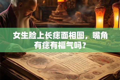 女生脸上长痣面相图，嘴角有痣有福气吗？