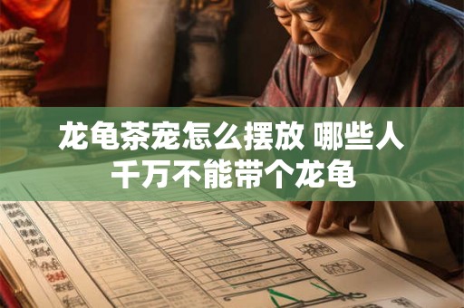 龙龟茶宠怎么摆放 哪些人千万不能带个龙龟