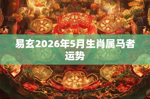 易玄2026年5月生肖属马者运势