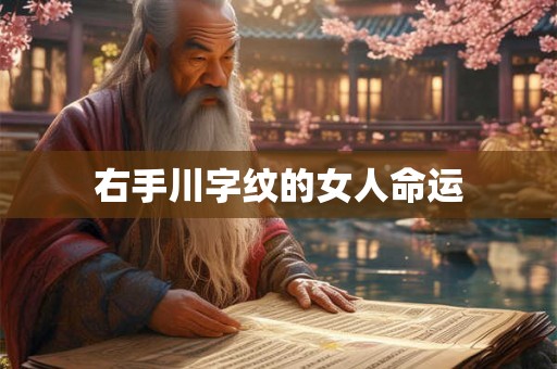 右手川字纹的女人命运