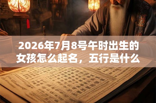 2026年7月8号午时出生的女孩怎么起名,五行是什么? 2026年7月8号午时出生的女孩怎么起名,五行是什么?