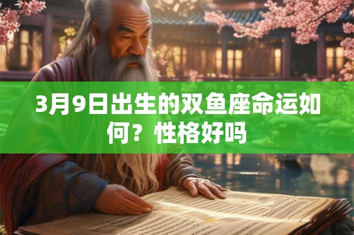 3月9日出生的双鱼座命运如何？性格好吗