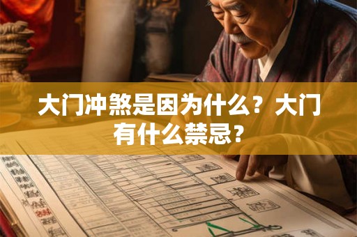 大门冲煞是因为什么？大门有什么禁忌？