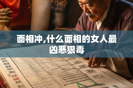 面相冲,什么面相的女人最凶恶狠毒 面相冲,什么面相的女人最凶恶狠毒