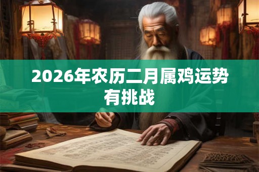 2026年农历二月属鸡运势有挑战