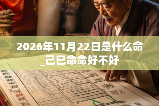 2026年11月22日是什么命_己巳命命好不好
