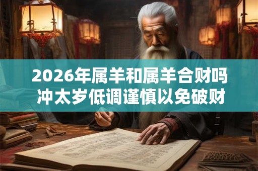 2026年属羊和属羊合财吗 冲太岁低调谨慎以免破财