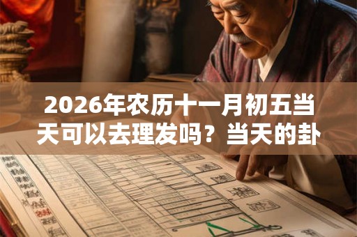 2026年农历十一月初五当天可以去理发吗？当天的卦象如何？