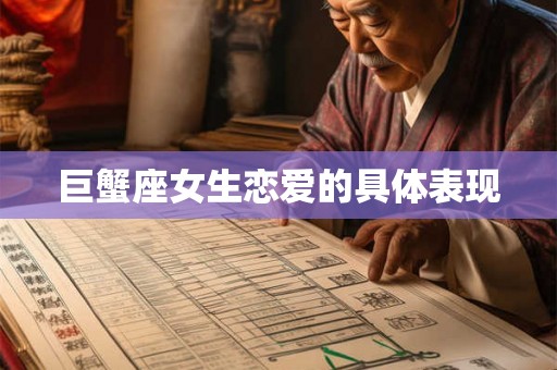 巨蟹座女生恋爱的具体表现 巨蟹座女生恋爱的具体表现