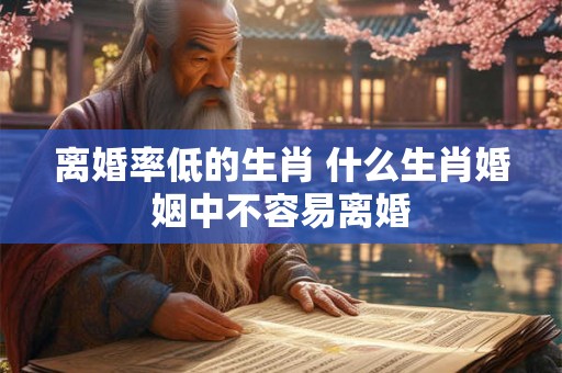 离婚率低的生肖 什么生肖婚姻中不容易离婚