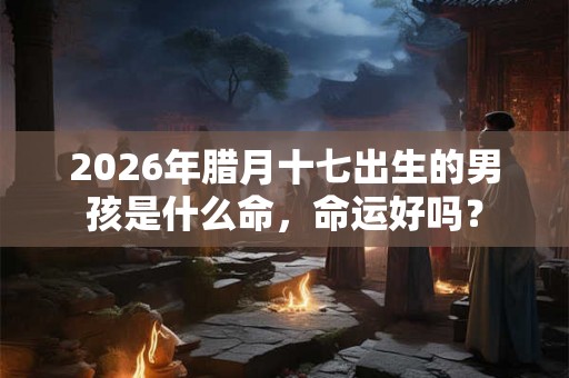 2026年腊月十七出生的男孩是什么命，命运好吗？