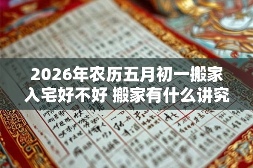 2026年农历五月初一搬家入宅好不好 搬家有什么讲究 2026年农历五月初一搬家入宅好不好 搬家有什么讲究