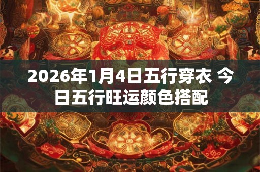 2026年1月4日五行穿衣 今日五行旺运颜色搭配