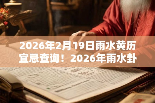 2026年2月19日雨水黄历宜忌查询！2026年雨水卦象好不好？
