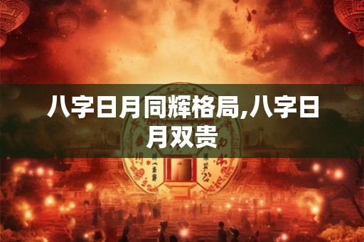 八字日月同辉格局,八字日月双贵