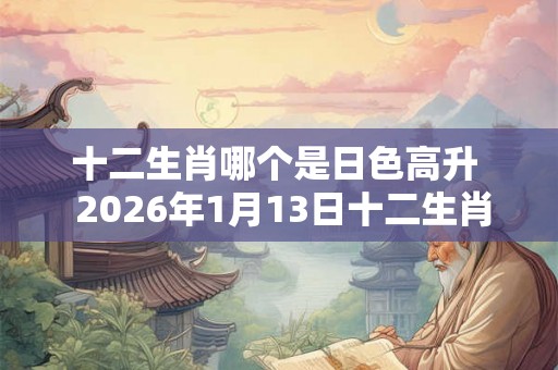 十二生肖哪个是日色高升  2026年1月13日十二生肖运势