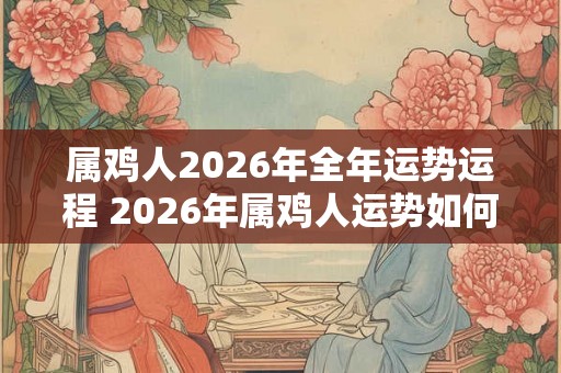 属鸡人2026年全年运势运程 2026年属鸡人运势如何