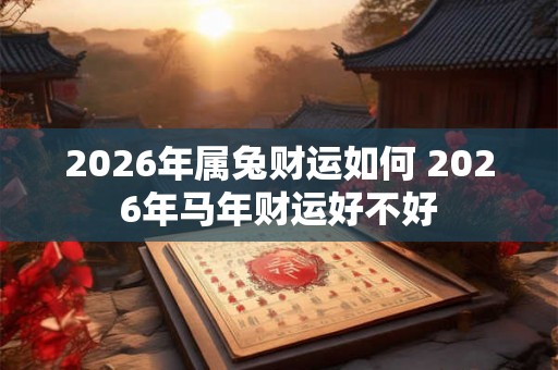 2026年属兔财运如何 2026年马年财运好不好 2026年属兔财运如何 2026年马年财运好不好