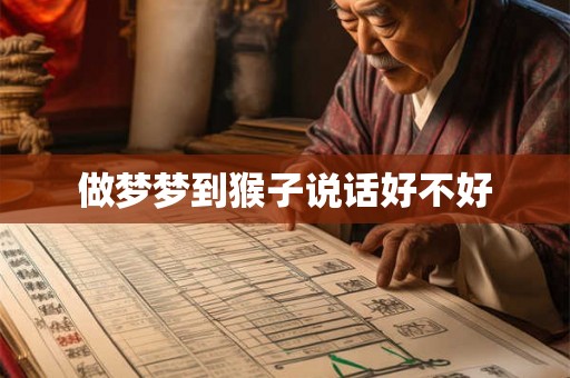 做梦梦到猴子说话好不好 做梦梦到猴子说话好不好
