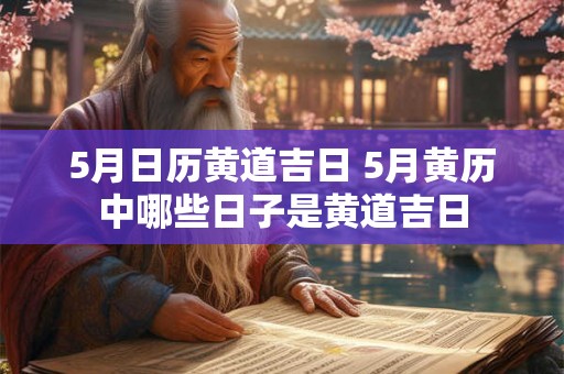 5月日历黄道吉日 5月黄历中哪些日子是黄道吉日