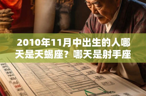 2010年11月中出生的人哪天是天蝎座？哪天是射手座？