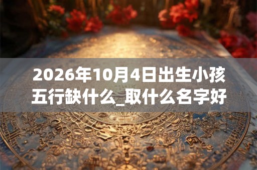 2026年10月4日出生小孩五行缺什么_取什么名字好
