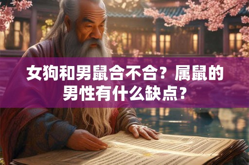 女狗和男鼠合不合?属鼠的男性有什么缺点? 女狗和男鼠合不合?属鼠的男性有什么缺点?