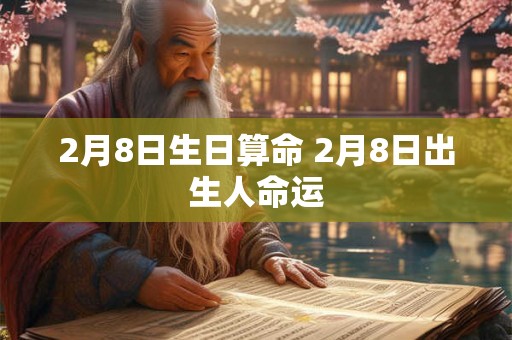 2月8日生日算命 2月8日出生人命运