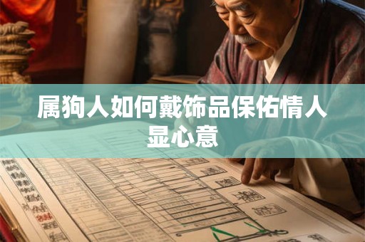 属狗人如何戴饰品保佑情人显心意