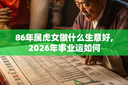 86年属虎女做什么生意好,2026年事业运如何