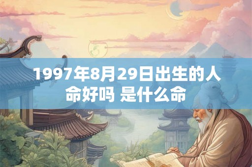 1997年8月29日出生的人命好吗 是什么命