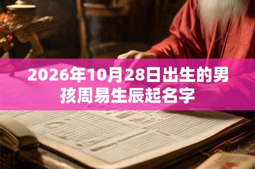 2026年10月28日出生的男孩周易生辰起名字