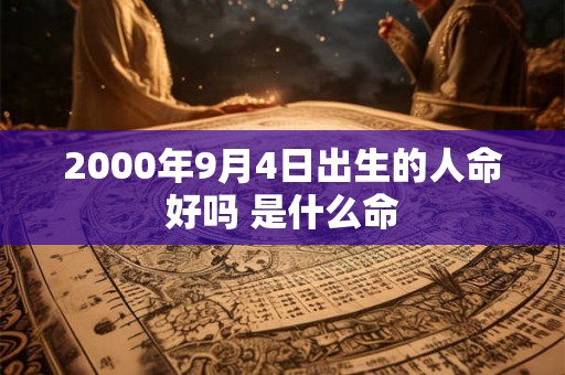 2000年9月4日出生的人命好吗 是什么命 2000年9月4日出生的人命好吗 是什么命