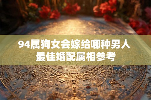 94属狗女会嫁给哪种男人 最佳婚配属相参考