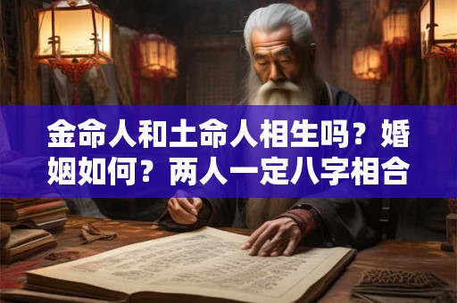 金命人和土命人相生吗？婚姻如何？两人一定八字相合吗？