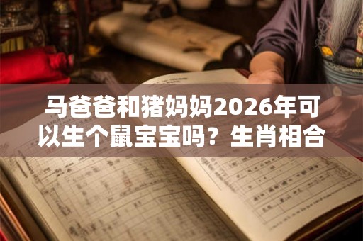 马爸爸和猪妈妈2026年可以生个鼠宝宝吗？生肖相合吗？