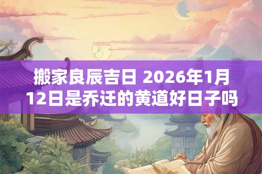 搬家良辰吉日 2026年1月12日是乔迁的黄道好日子吗