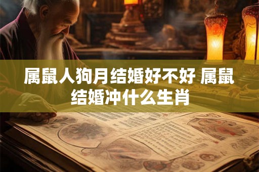 属鼠人狗月结婚好不好 属鼠结婚冲什么生肖