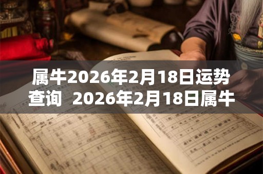 属牛2026年2月18日运势查询  2026年2月18日属牛人运势