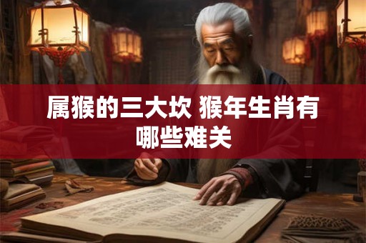 属猴的三大坎 猴年生肖有哪些难关
