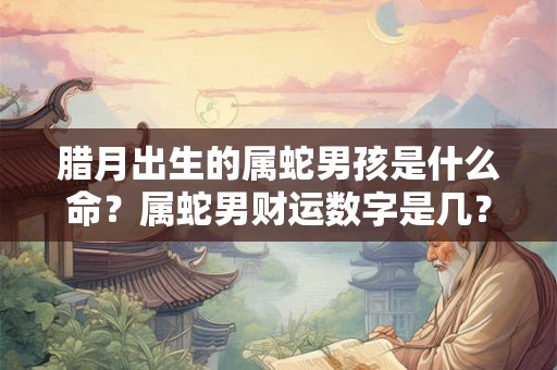 腊月出生的属蛇男孩是什么命？属蛇男财运数字是几？